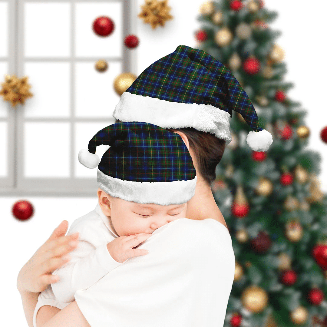 Smith Modern Tartan Plaid Christmas Hat