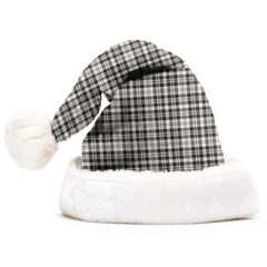 Scott Black & White Ancient Tartan Plaid Christmas Hat