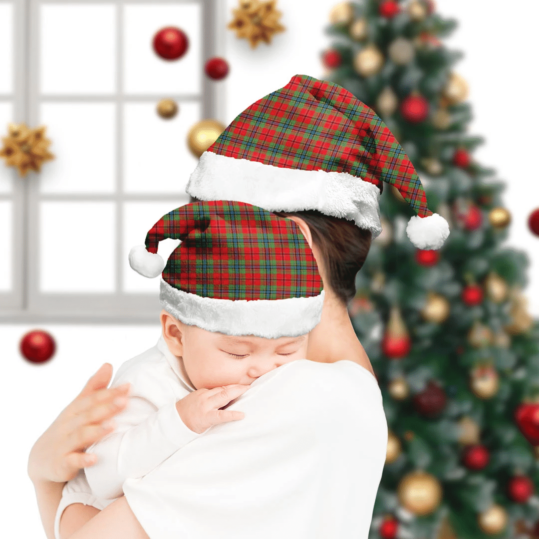 MacLean of Duart Modern Tartan Plaid Christmas Hat
