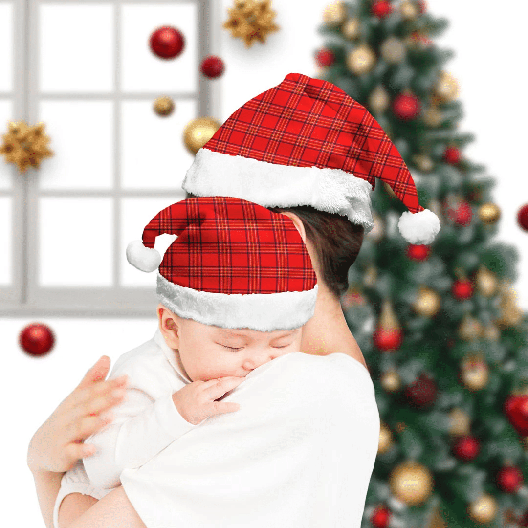 Burnett Modern Tartan Plaid Christmas Hat