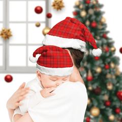 Burnett Modern Tartan Plaid Christmas Hat