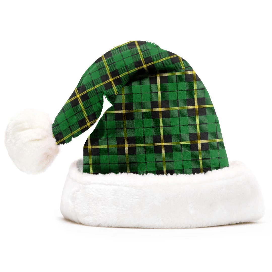 Wallace Hunting - Green Tartan Plaid Christmas Hat