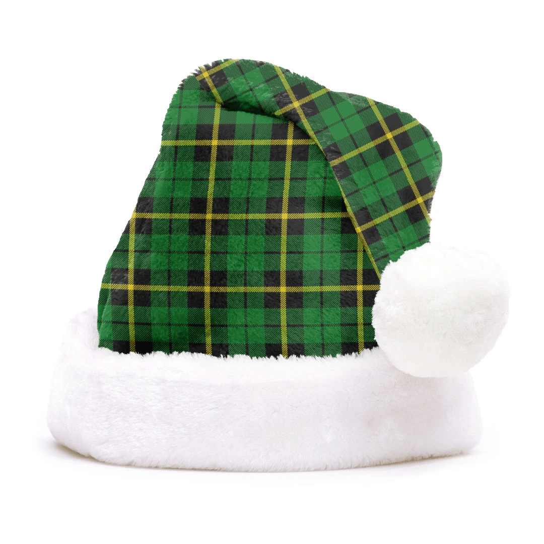 Wallace Hunting - Green Tartan Plaid Christmas Hat