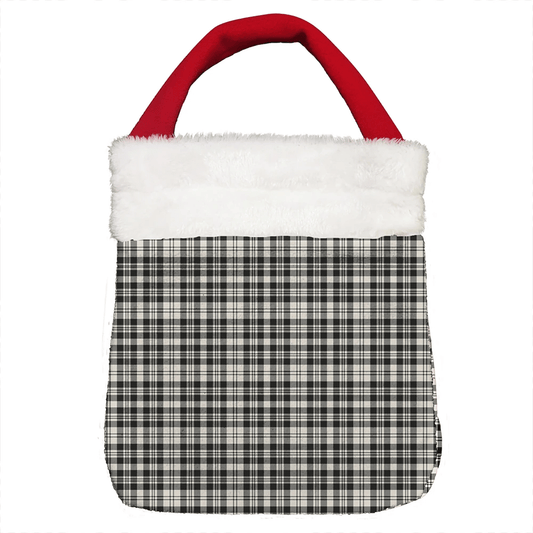 Scott Black & White Ancient Tartan Plaid Christmas Gift Bag