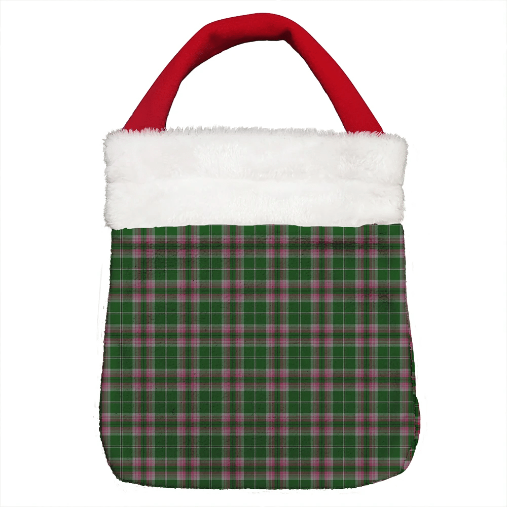 Gray Tartan Plaid Christmas Gift Bag