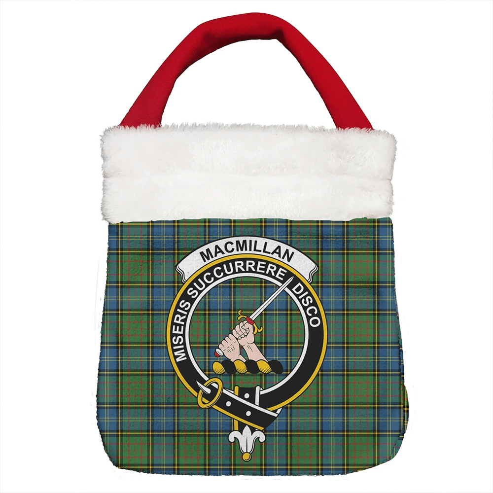 MacMillan Hunting Ancient Tartan Crest Christmas Gift Bag