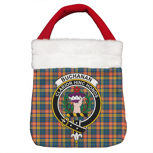 Buchanan Ancient Tartan Crest Christmas Gift Bag