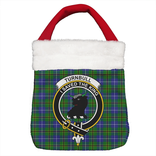 Turnbull Hunting Tartan Crest Christmas Gift Bag