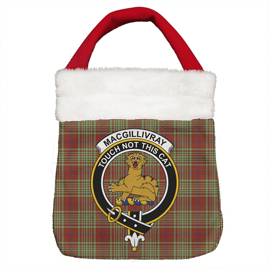 MacGillivray Hunting Ancient Tartan Crest Christmas Gift Bag