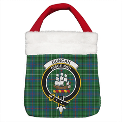 Duncan Ancient Tartan Crest Christmas Gift Bag
