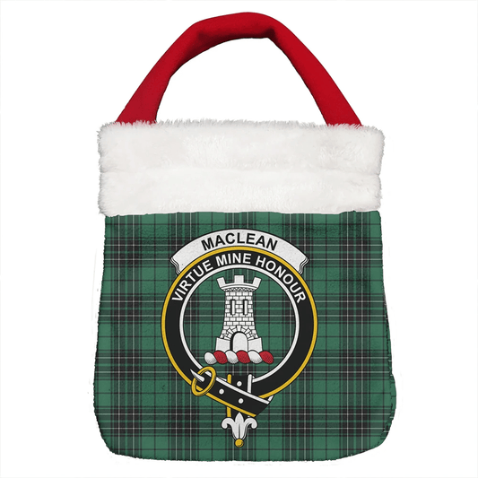 MacLean Hunting Ancient Tartan Crest Christmas Gift Bag