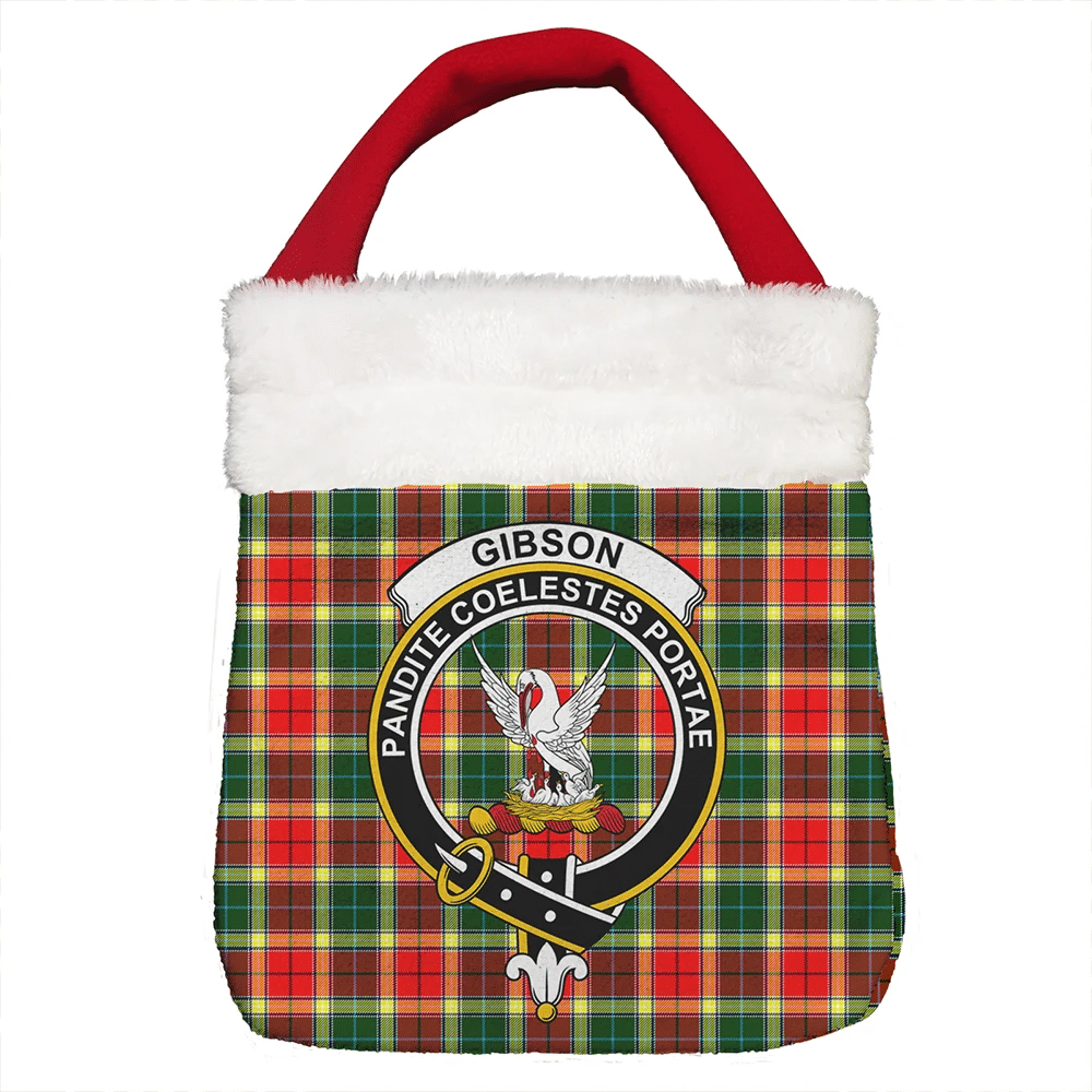 Gibbs Tartan Crest Christmas Gift Bag