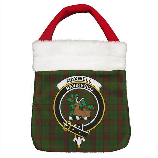 Maxwell Hunting Tartan Crest Christmas Gift Bag