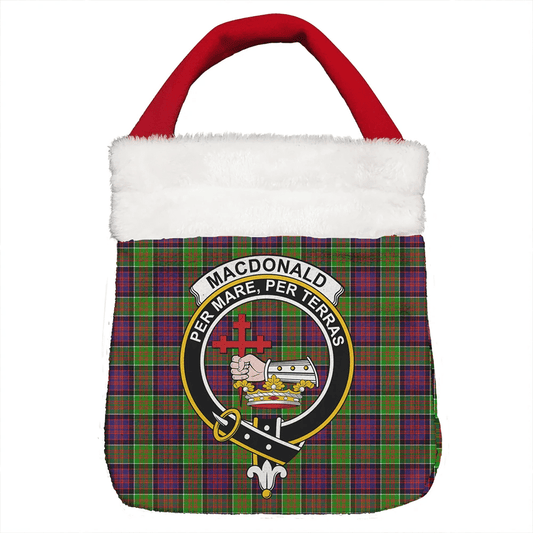 MacDonald of Clanranald Tartan Crest Christmas Gift Bag