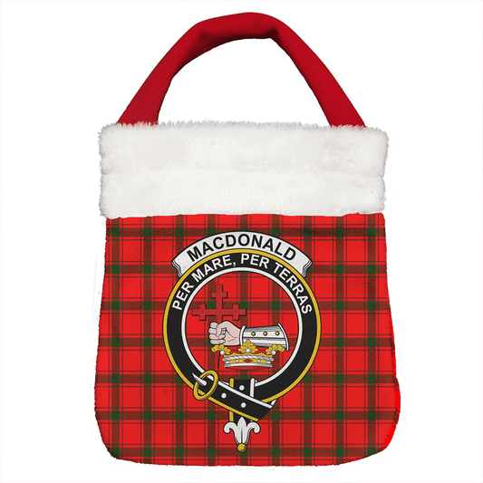 MacDonald of Sleat Tartan Crest Christmas Gift Bag