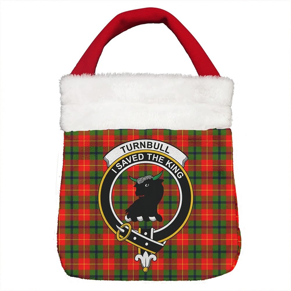 Turnbull Dress Tartan Crest Christmas Gift Bag