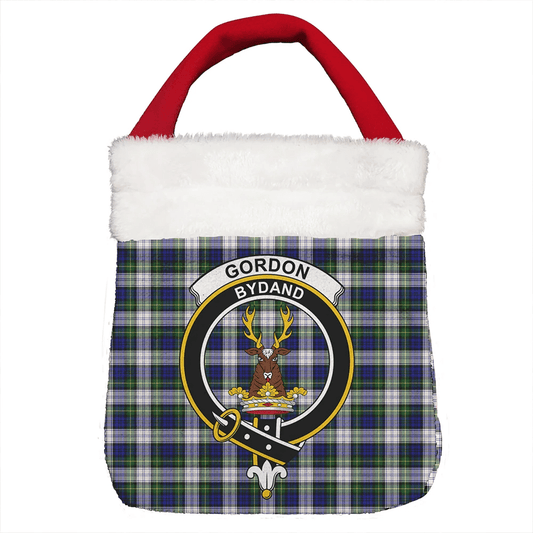 Gordon Dress Modern Tartan Crest Christmas Gift Bag