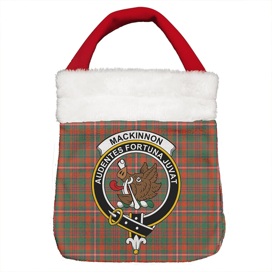 MacKinnon Ancient Tartan Crest Christmas Gift Bag