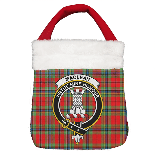 MacLean of Duart Modern Tartan Crest Christmas Gift Bag