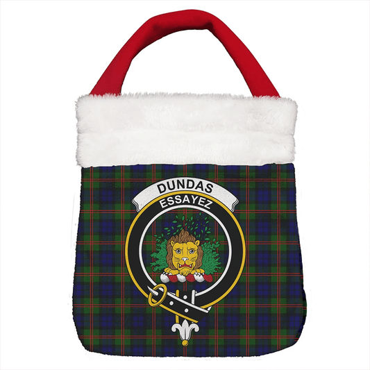 Dundas Modern 02 Tartan Crest Christmas Gift Bag