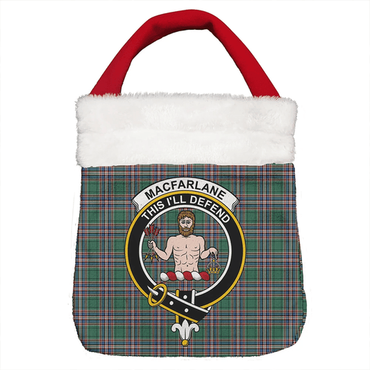 MacFarlane Hunting Ancient Tartan Crest Christmas Gift Bag