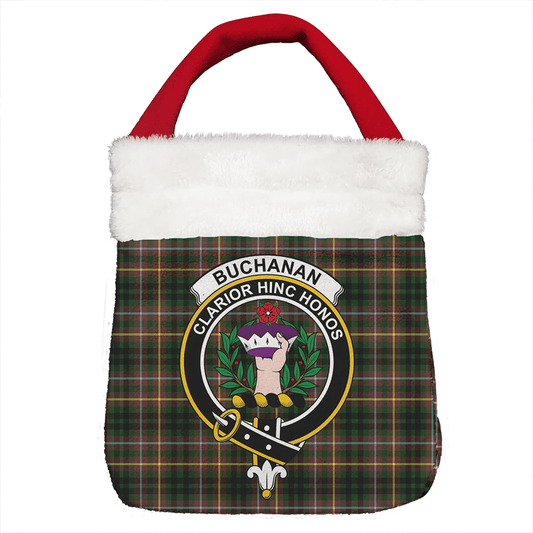 Buchanan Hunting Tartan Crest Christmas Gift Bag