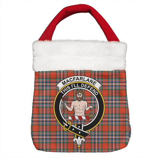 MacFarlane Ancient Tartan Crest Christmas Gift Bag