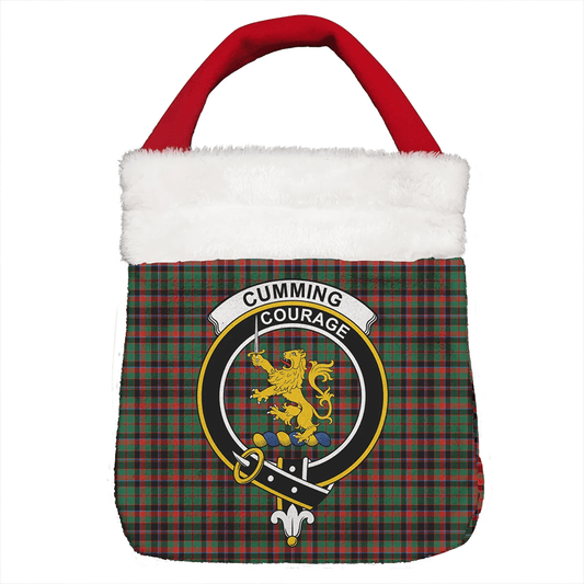 Cumming Hunting Ancient Tartan Crest Christmas Gift Bag