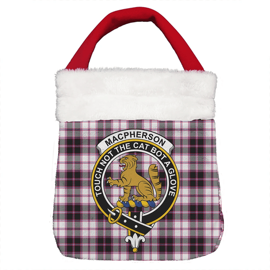 MacPherson Hunting Modern Tartan Crest Christmas Gift Bag