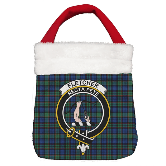 Fletcher Ancient Tartan Crest Christmas Gift Bag