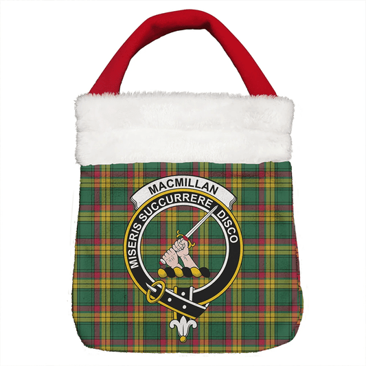 MacMillan Old Ancient Tartan Crest Christmas Gift Bag