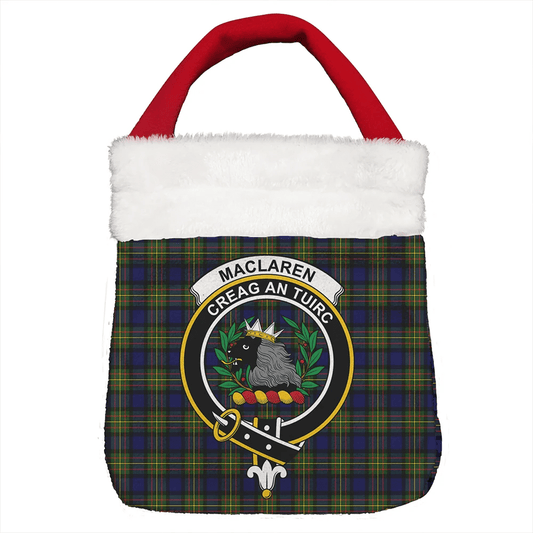 MacLaren Modern Tartan Crest Christmas Gift Bag