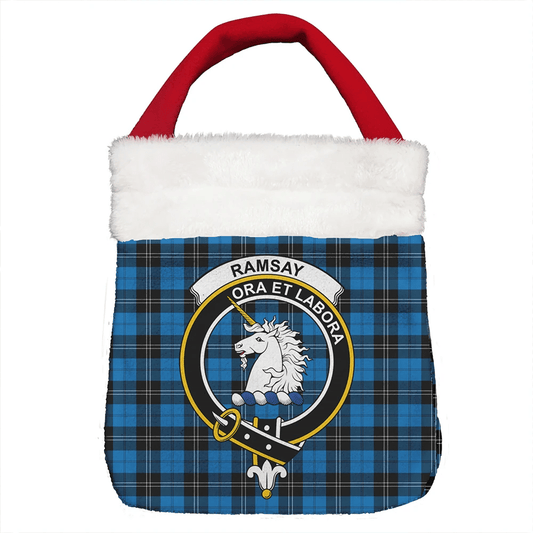 Ramsay Blue Ancient Tartan Crest Christmas Gift Bag