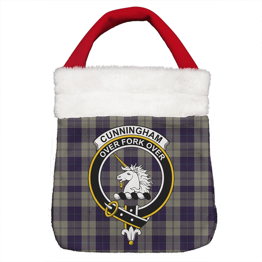 Cunningham Dress Blue Dancers Tartan Crest Christmas Gift Bag