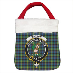Watson Ancient Tartan Crest Christmas Gift Bag