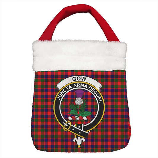 Gow Modern Tartan Crest Christmas Gift Bag