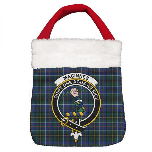 MacInnes Modern Tartan Crest Christmas Gift Bag