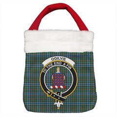 Ogilvie Hunting Ancient Tartan Crest Christmas Gift Bag