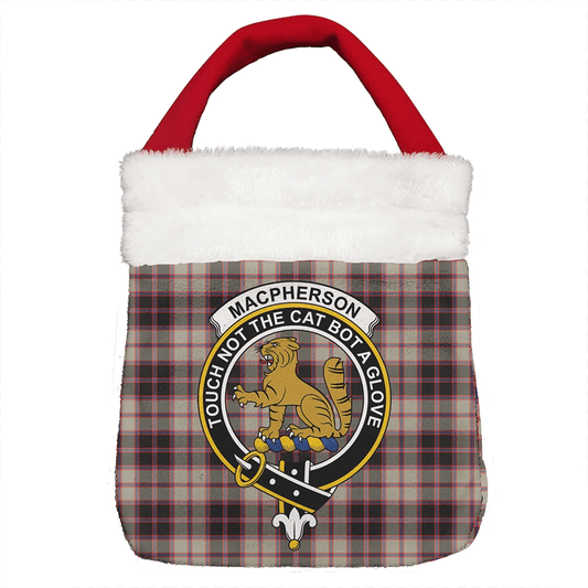 MacPherson Hunting Ancient Tartan Crest Christmas Gift Bag