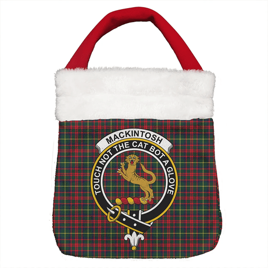 MacKintosh Hunting Modern Tartan Crest Christmas Gift Bag