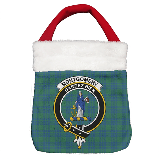 Montgomery Ancient Tartan Crest Christmas Gift Bag