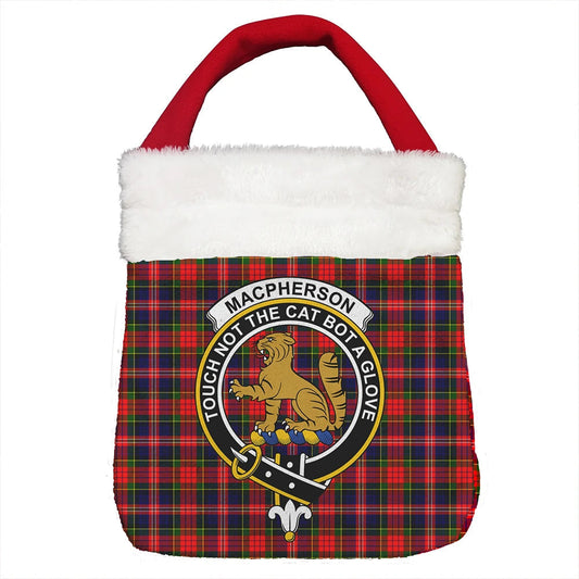 MacPherson Modern Tartan Crest Christmas Gift Bag