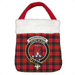 MacNaughton Modern Tartan Crest Christmas Gift Bag