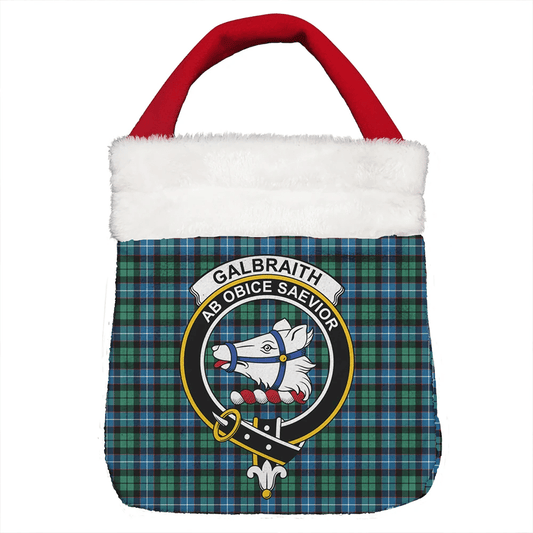 Galbraith Ancient Tartan Crest Christmas Gift Bag