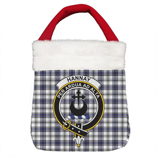 Hannay Modern Tartan Crest Christmas Gift Bag