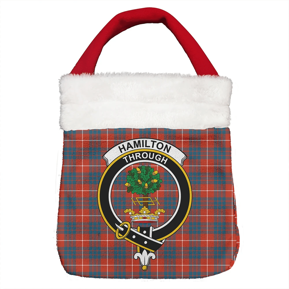 Hamilton Ancient Tartan Crest Christmas Gift Bag