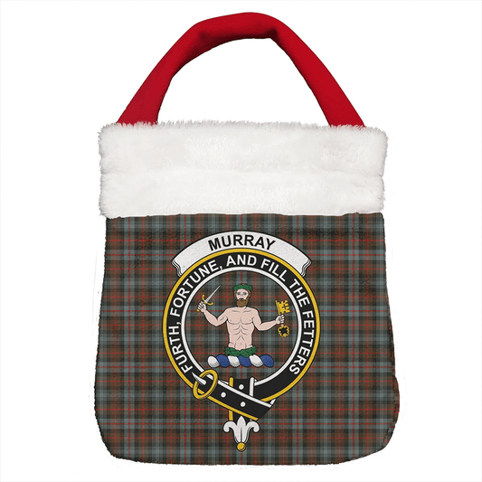 Murray of Atholl Weathered Tartan Crest Christmas Gift Bag