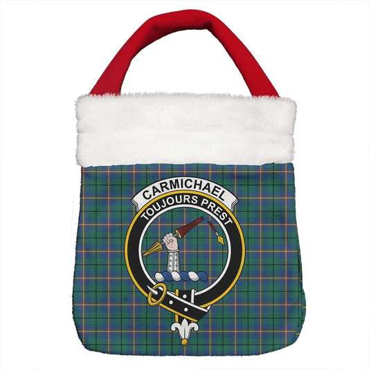 Carmichael Ancient Tartan Crest Christmas Gift Bag