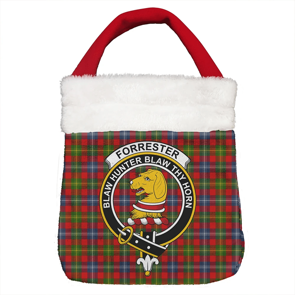 Forrester Tartan Crest Christmas Gift Bag