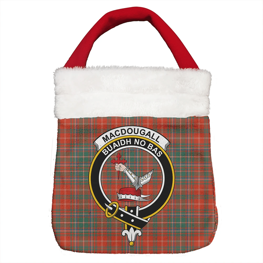 MacDougall Ancient Tartan Crest Christmas Gift Bag